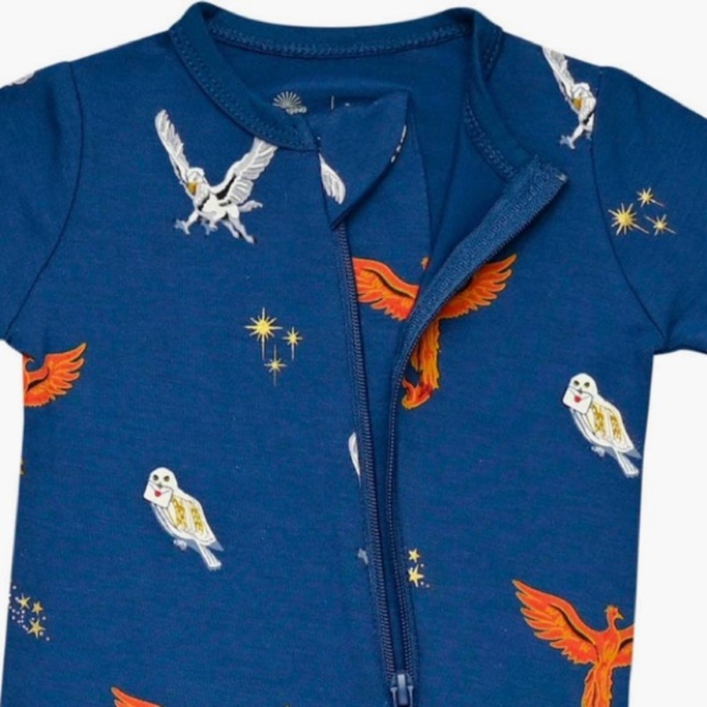 Kyte BABY x Harry Potter Limited Edition Flight Zip Footie (Baby) Size 0-3M NEW - Picture 3 of 11